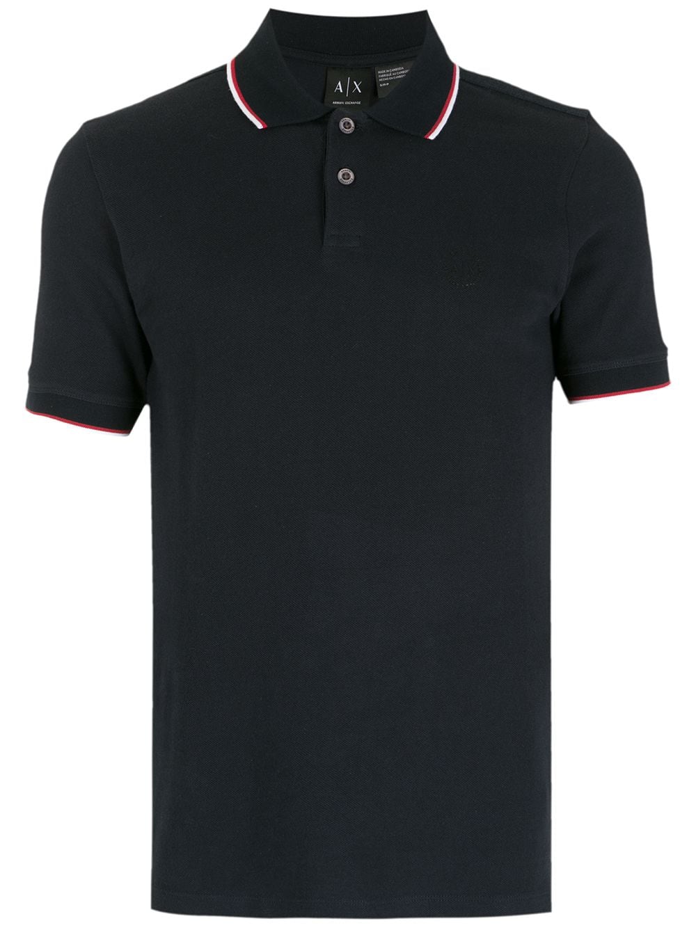 Armani Exchange contrasting-stripe polo shirt