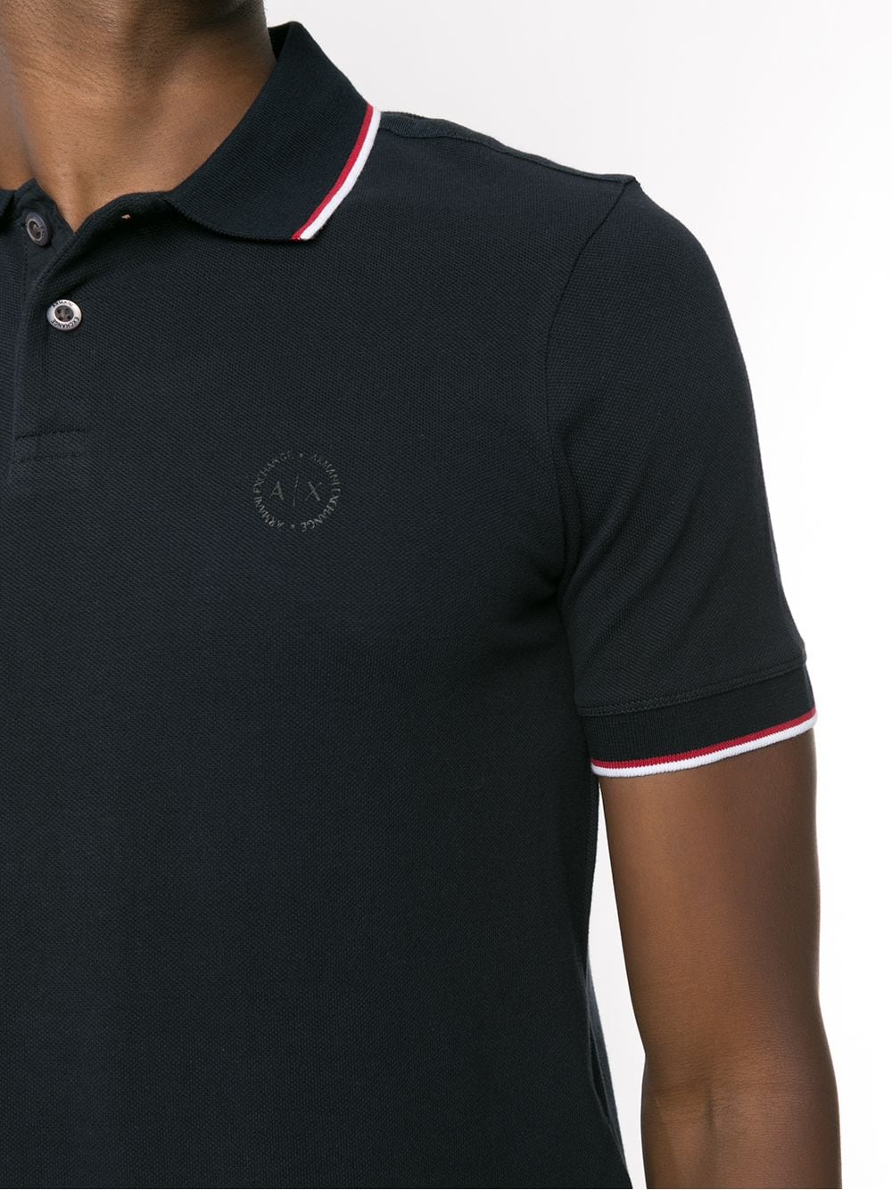 Armani Exchange contrasting-stripe polo shirt - Image 5