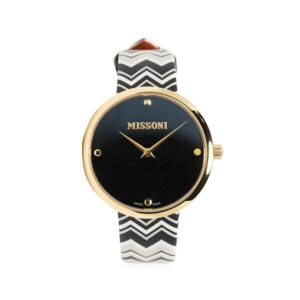 Missoni  M1 chevron-strap watch