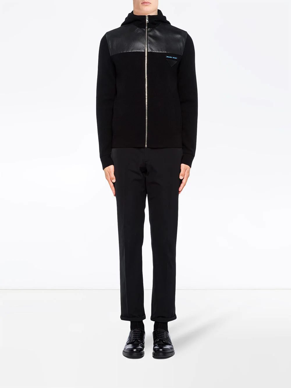 Prada zip-up knitted hoodie - Image 2