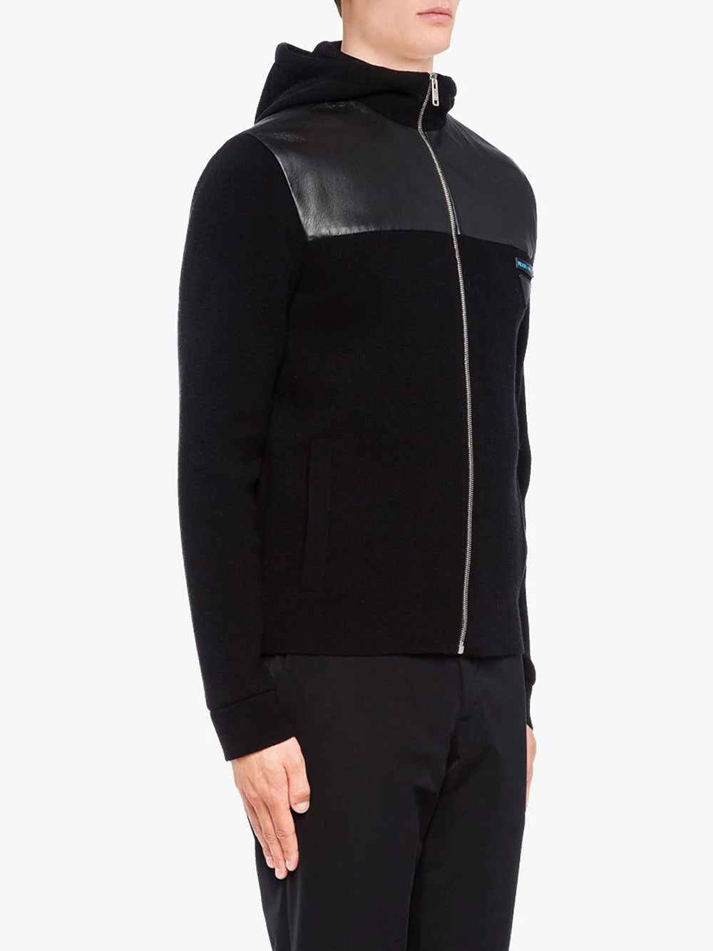 Prada zip-up knitted hoodie - Image 3