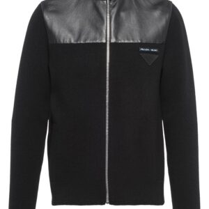 Prada  zip-up knitted hoodie