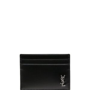 Saint Laurent logo plaque cardholder