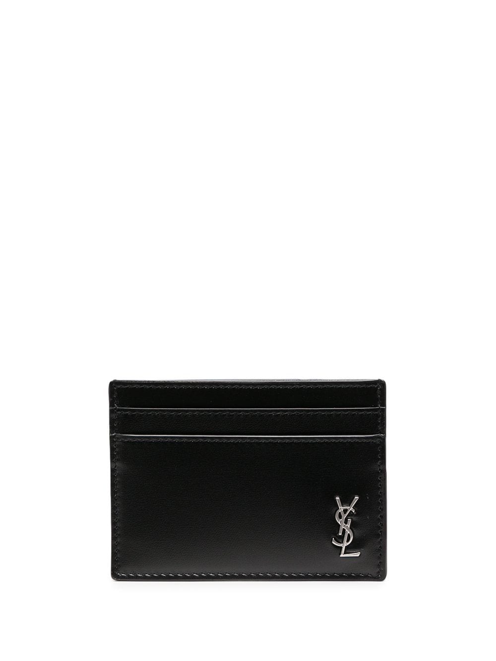 Saint Laurent logo plaque cardholder