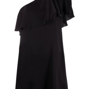 Saint Laurent ruffled one-shoulder dress