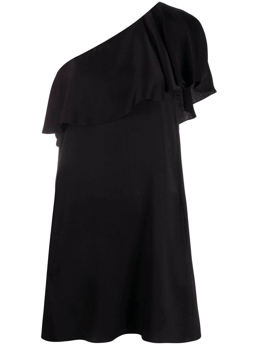 Saint Laurent ruffled one-shoulder dress