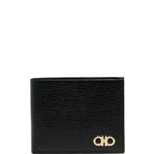 Ferragamo gold-tone logo plaque wallet
