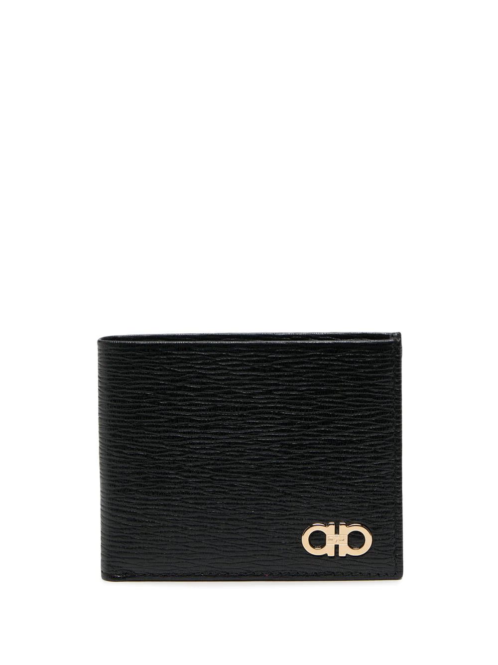 Ferragamo gold-tone logo plaque wallet
