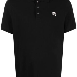 Karl Lagerfeld ikonik Karl logo-patch polo shirt