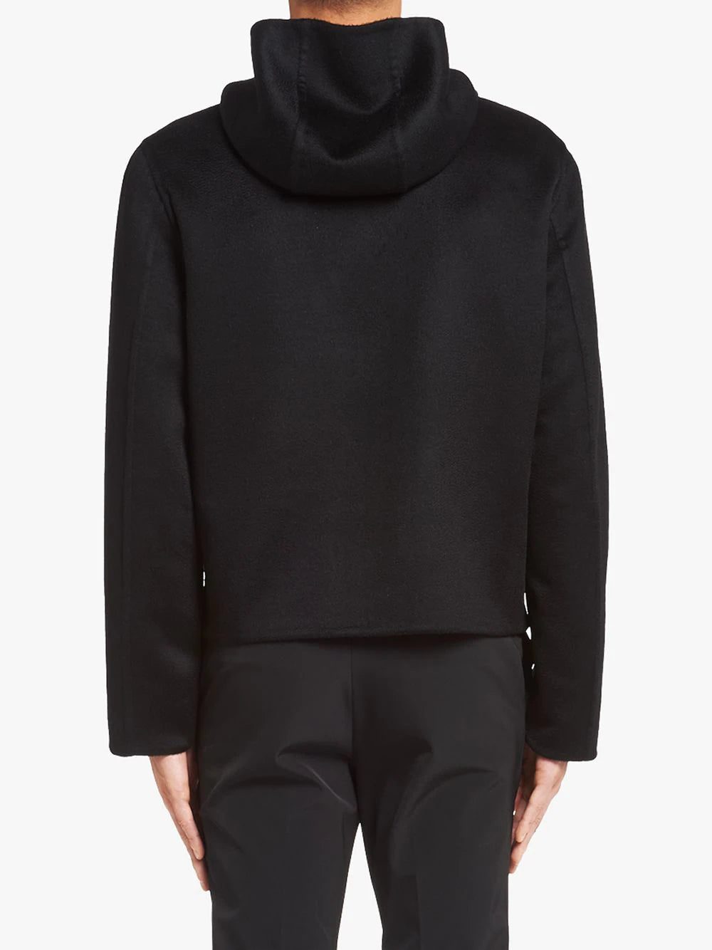 Prada zip front knitted hoodie - Image 4