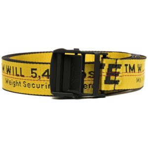 Off-white logo-tape adjustable-fit belt
