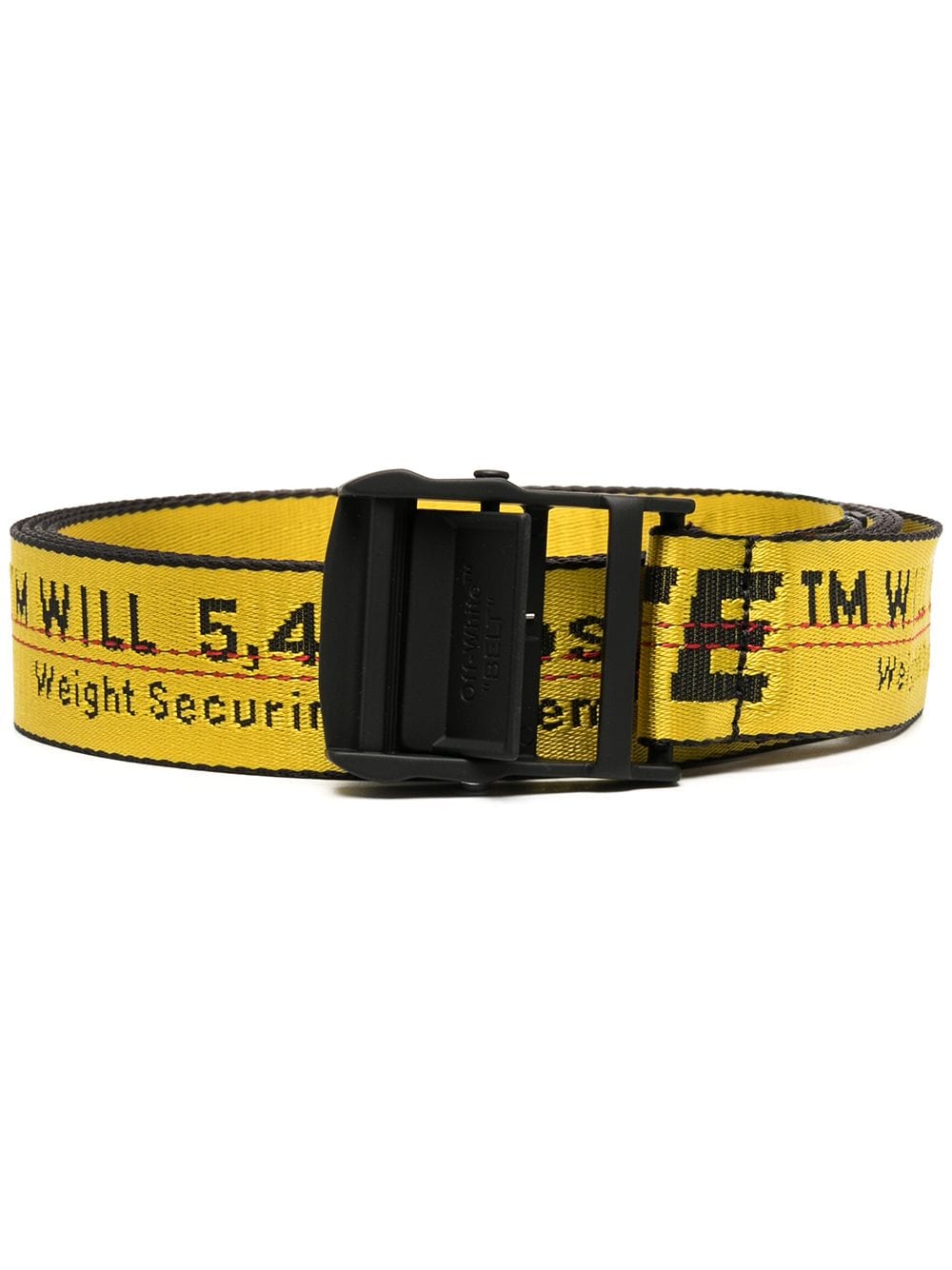 Off-white logo-tape adjustable-fit belt