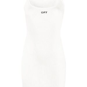 Off-White basic ribbed dress