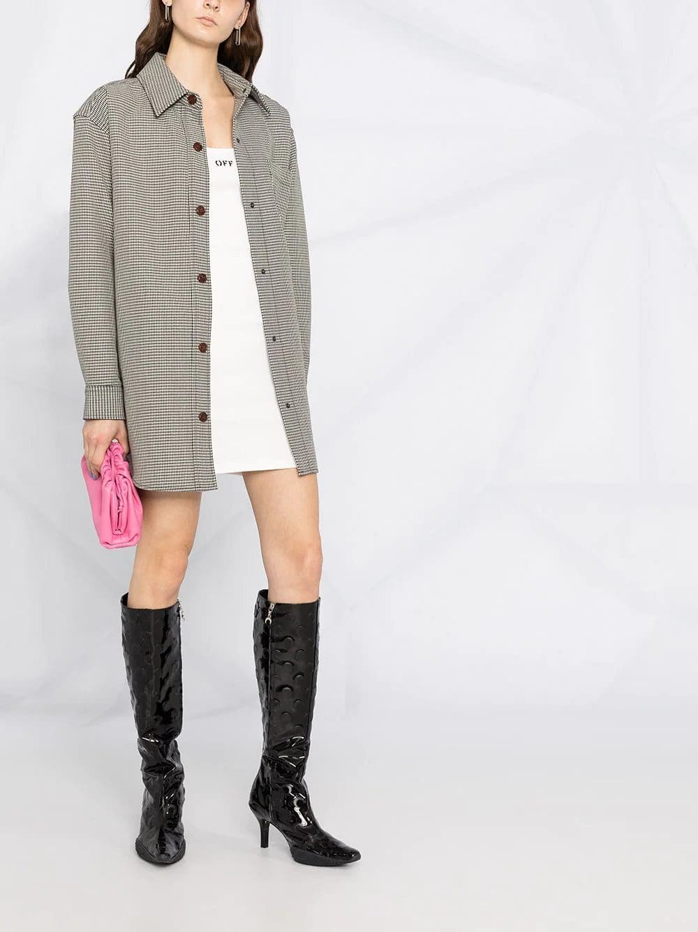 Off-White basic ribbed dress - Image 2