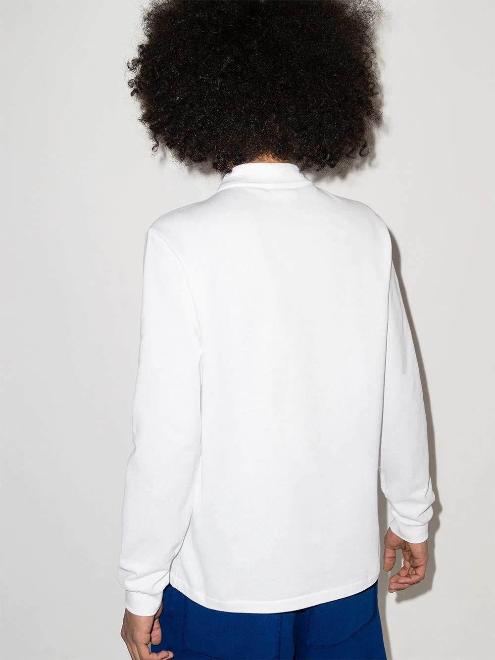 Lacoste logo-patch long-sleeve polo shirt - Image 3