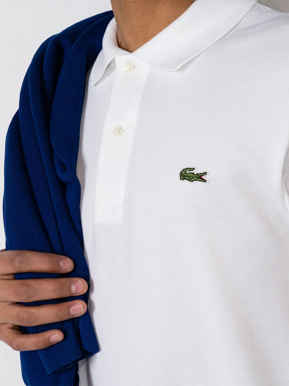 Lacoste logo-patch long-sleeve polo shirt - Image 4