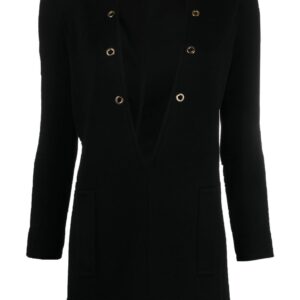 Saint Laurent plunging V-neck dress