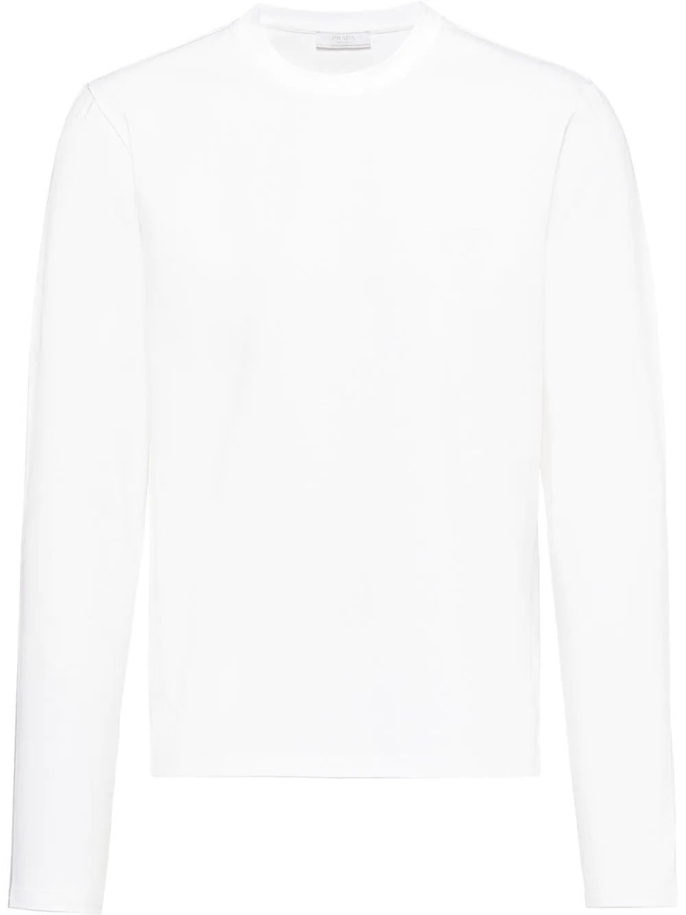 Prada logo plaque long-sleeved T-shirt