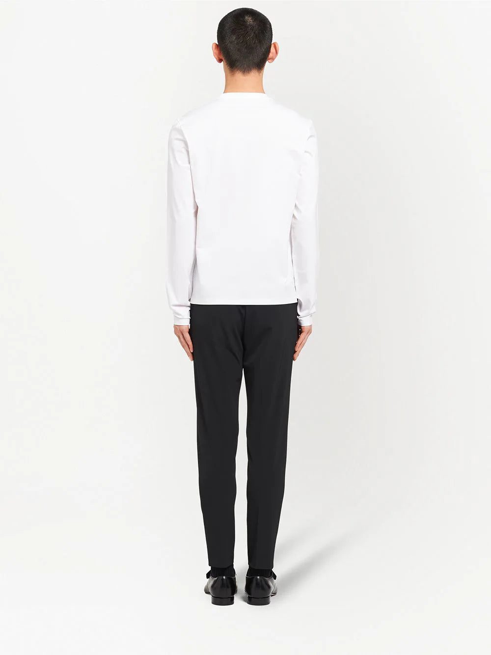 Prada logo plaque long-sleeved T-shirt - Image 4