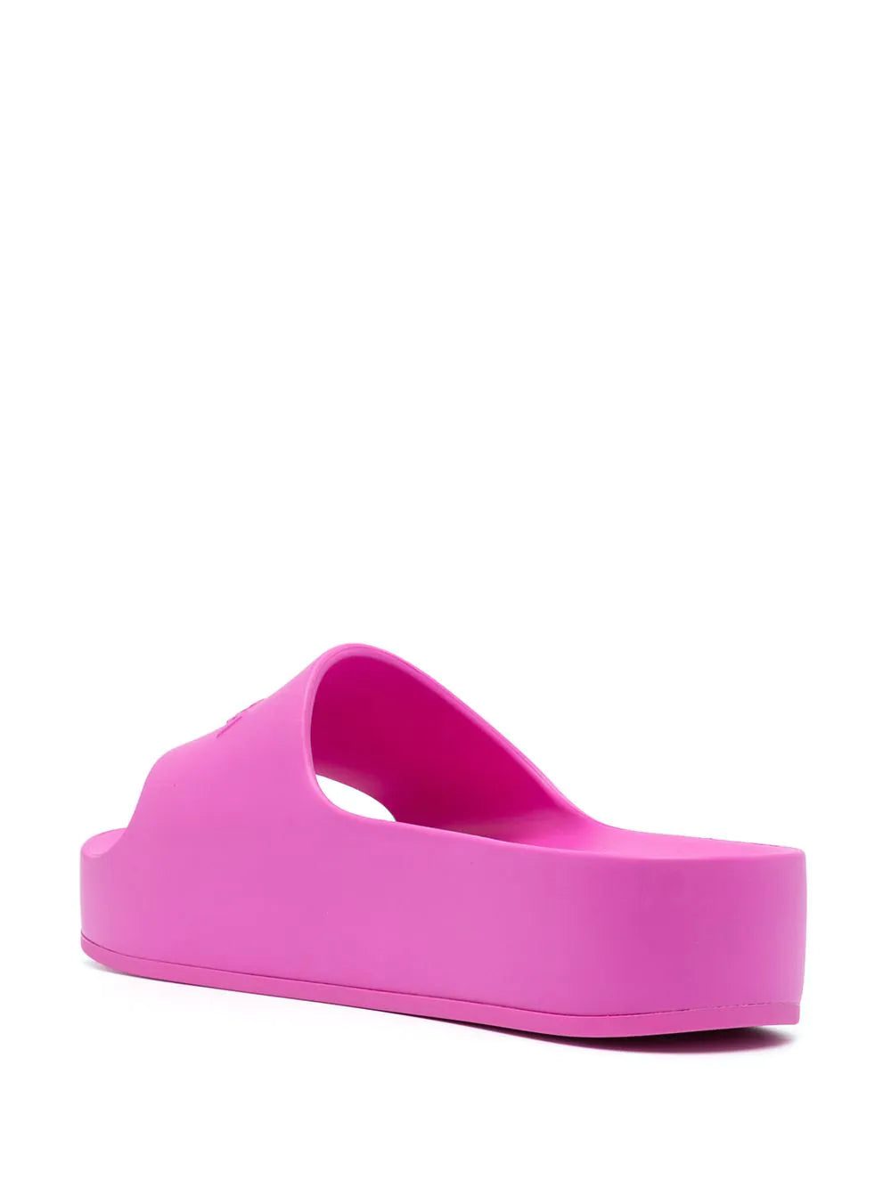 Balenciaga logo-debossed flatform slides - Image 3