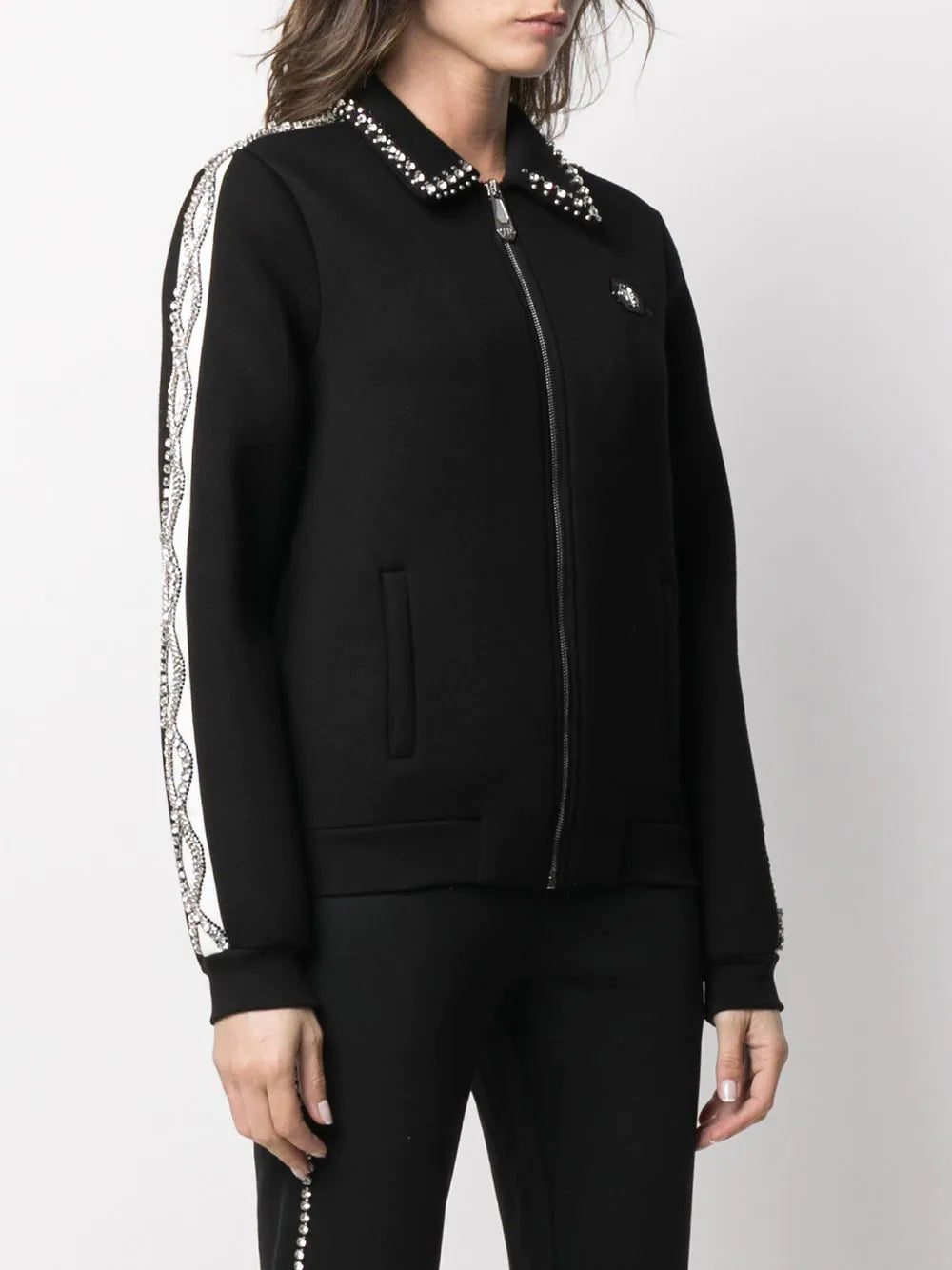 Philipp Plein logo zipped bomber jacket - Image 3