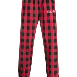 Palm Angels  check print track pants