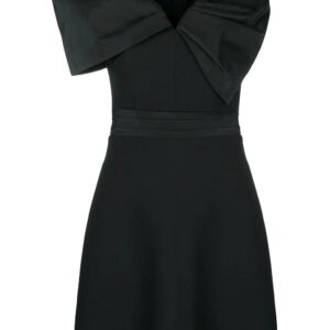 Alexander McQueen  oversize bow-detail mini dress