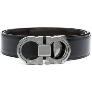 Ferragamo brushed calf leather Gancini belt
