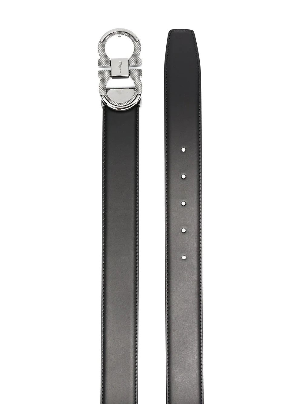 Ferragamo brushed calf leather Gancini belt - Image 2