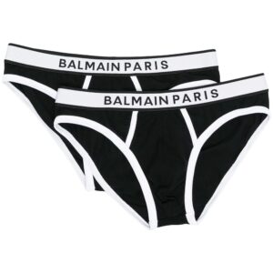 Balmain  logo-waistband briefs.