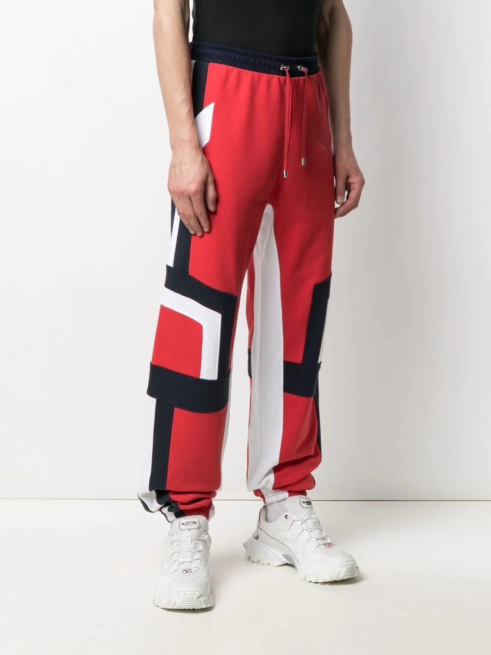 Balmain drawstring panelled track pants - Image 3