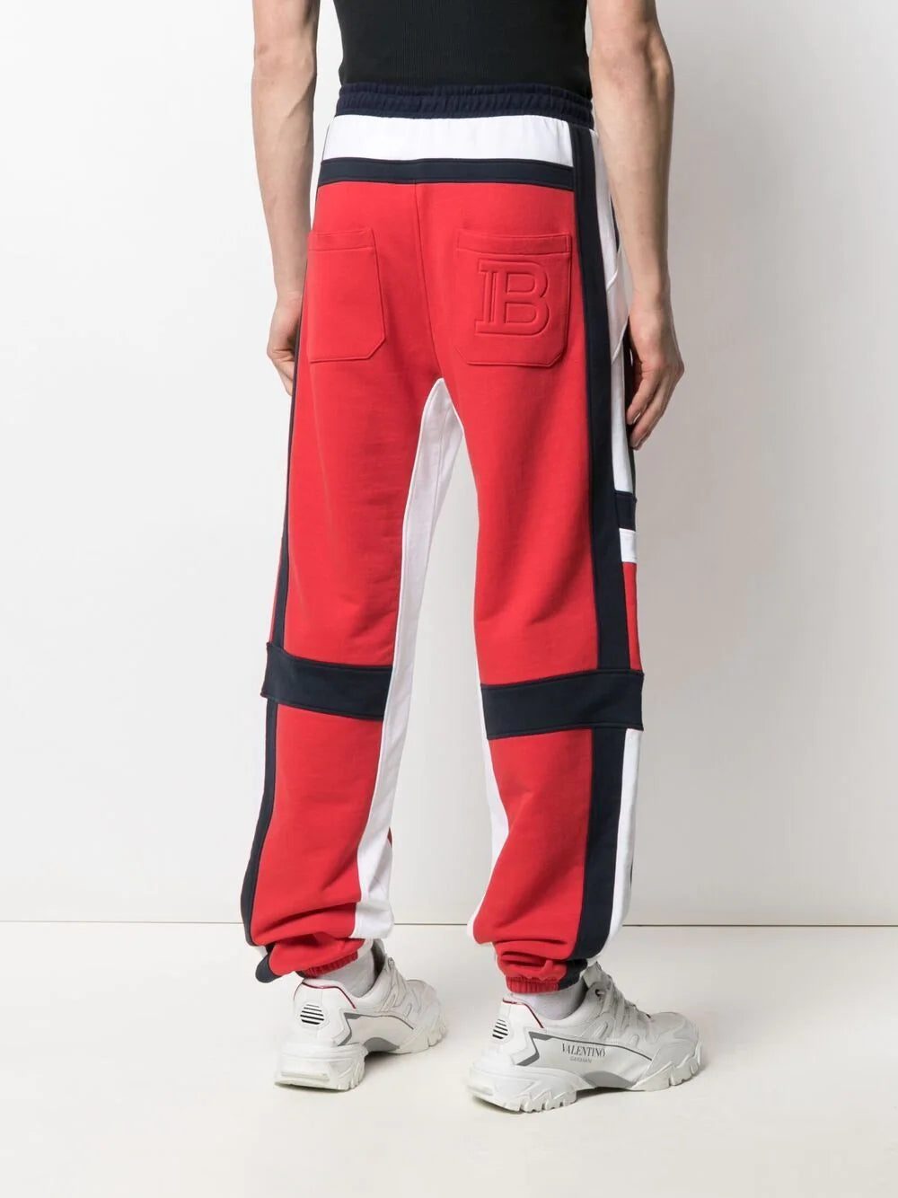 Balmain drawstring panelled track pants - Image 4