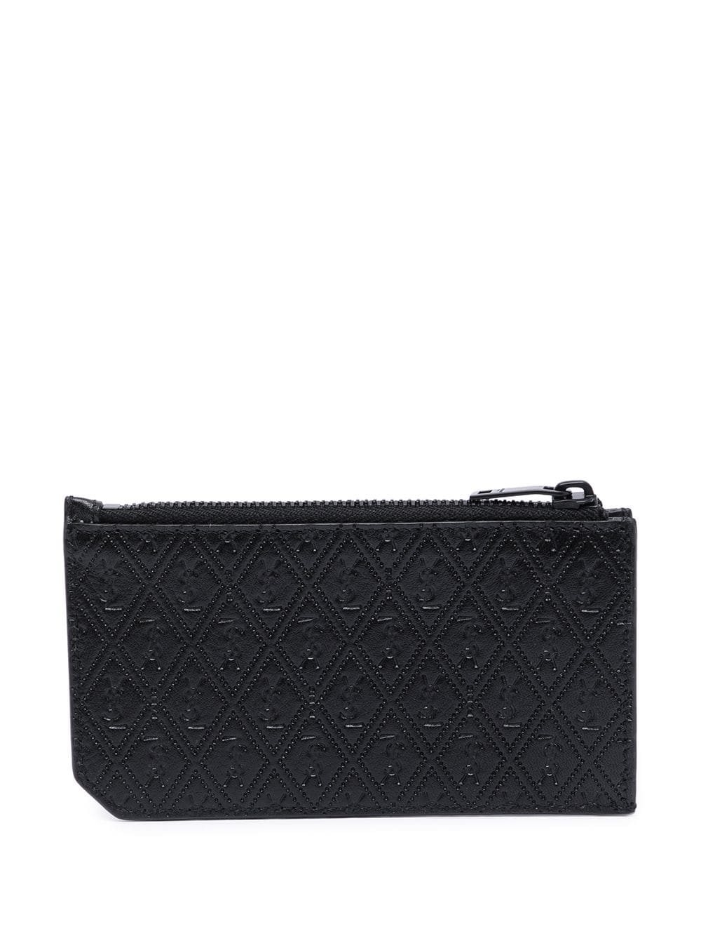 Saint Laurent monogram zipped card case
