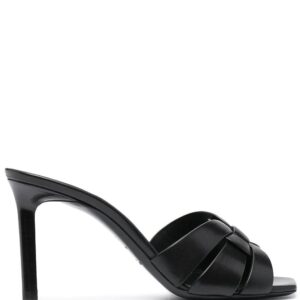 Saint Laurent Tribute 90mm leather mules