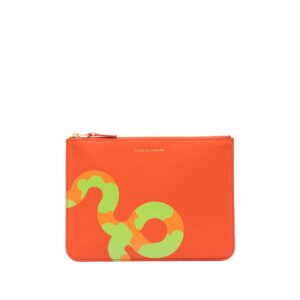 Comme Des Garçons Wallet snake-print card holder