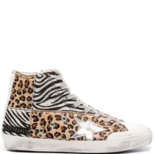 Golden Goose multi-panel design sneakers