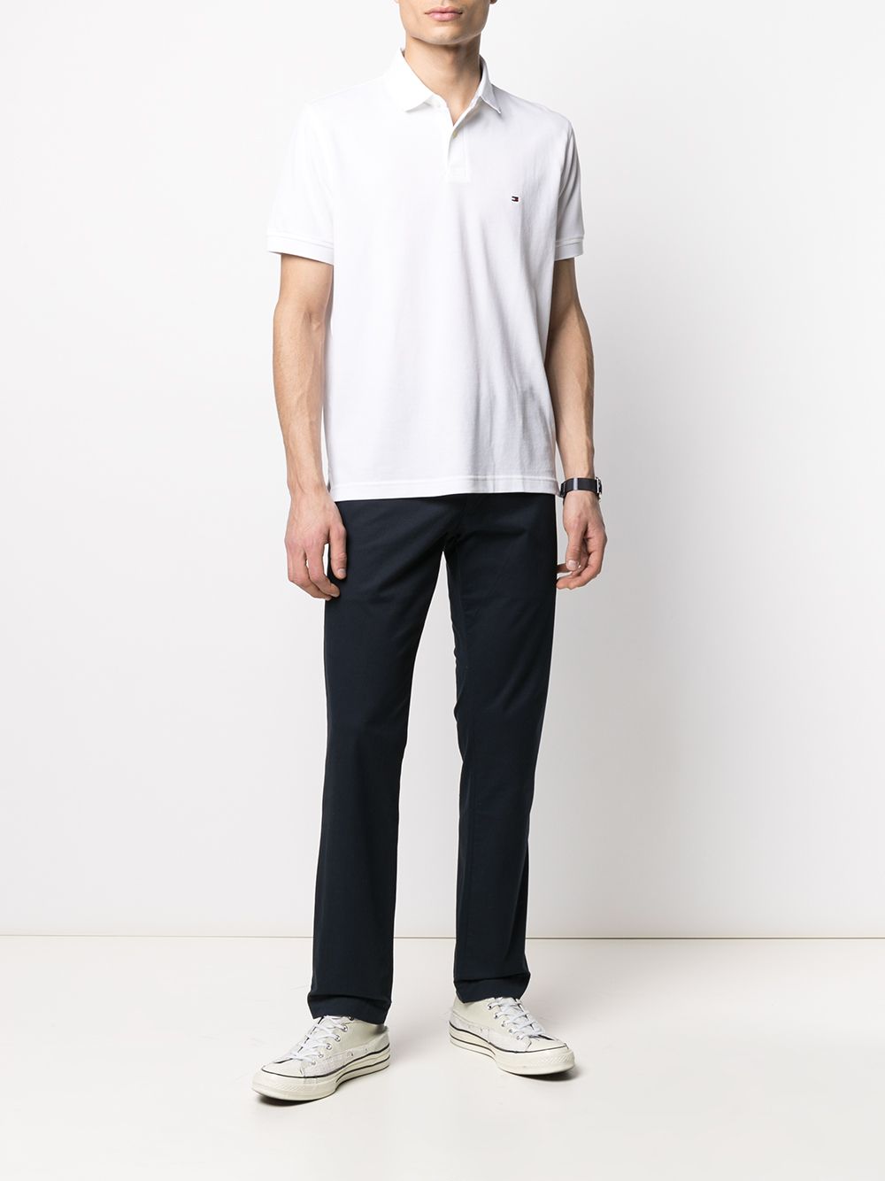 Tommy Hilfiger logo-patch polo shirt - Image 2