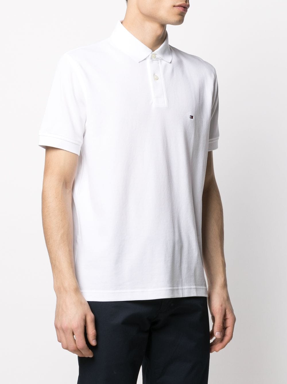 Tommy Hilfiger logo-patch polo shirt - Image 3