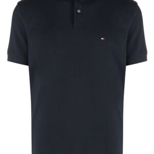 Tommy Hilfiger logo-patch polon shirt