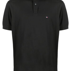 Tommy Hilfiger logo-patch short-sleeved polo shirt