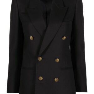 Saint Laurent  peak-lapel double-breasted blazer