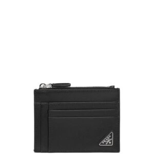 Prada triangle logo cardholder