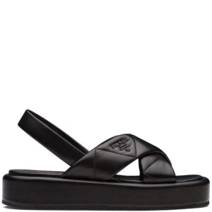 Prada  quilted flatform sandals