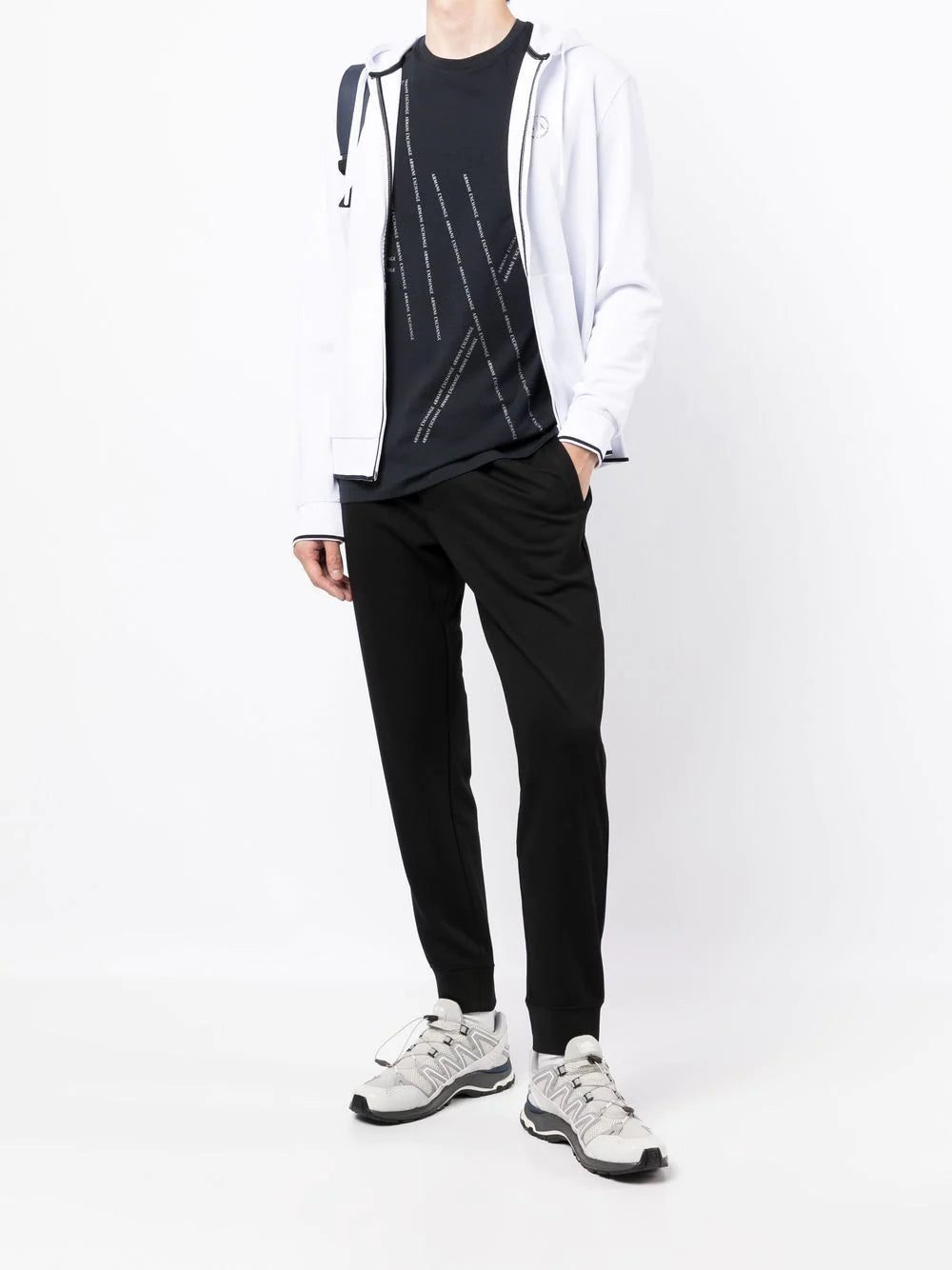 Armani Exchange logo-print track pants - Image 2