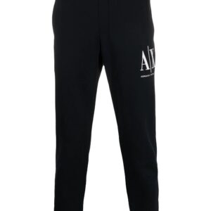 Armani Exchange logo-embroidered track pants