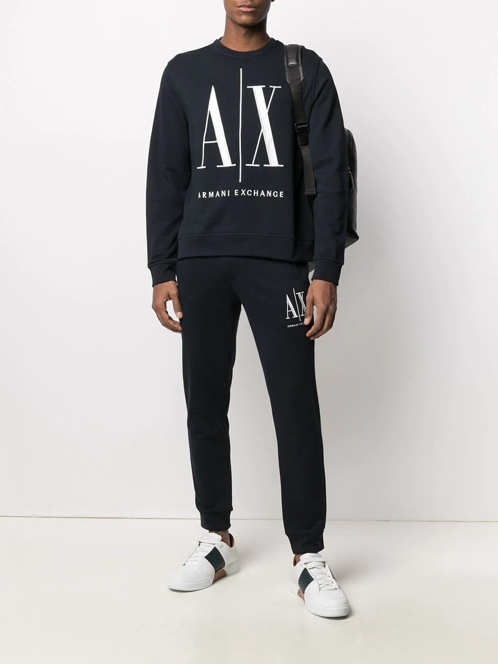 Armani Exchange logo-embroidered track pants - Image 2
