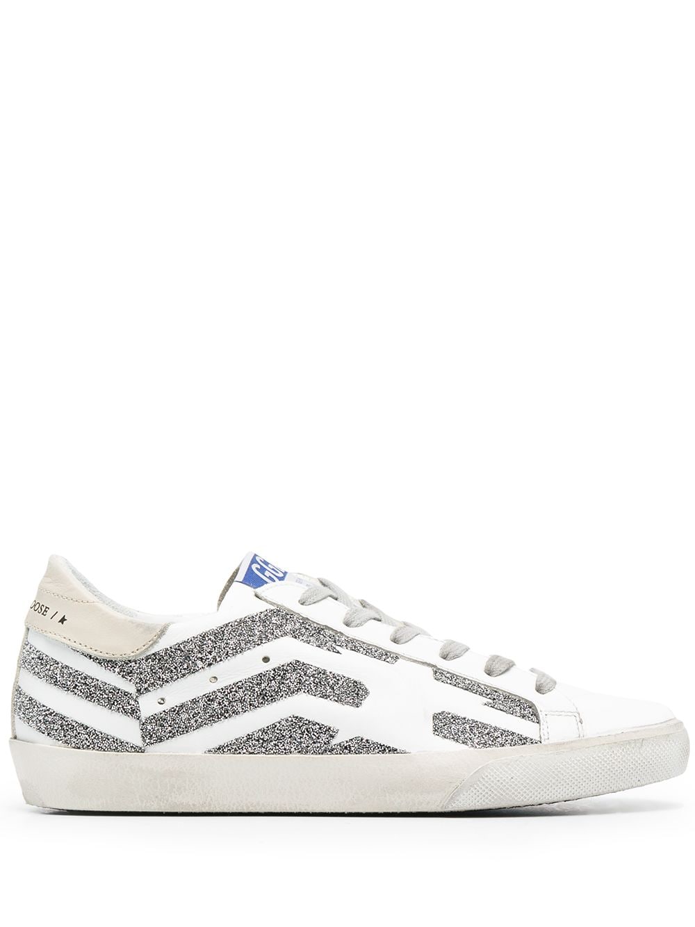 Golden Goose Super-Star flag-motif low-top sneakers