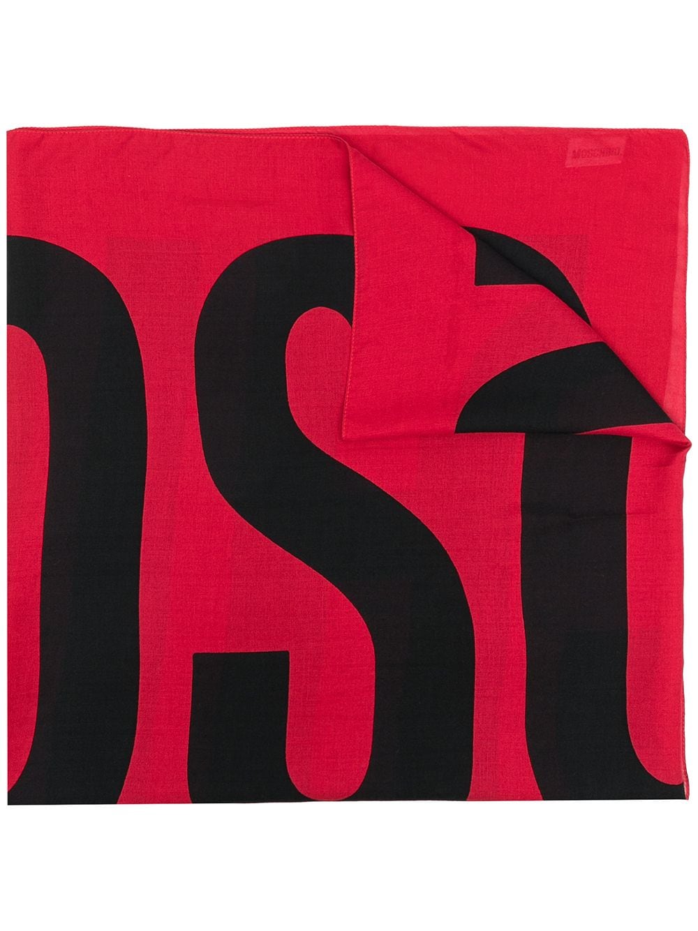 Moschino logo-print scarf