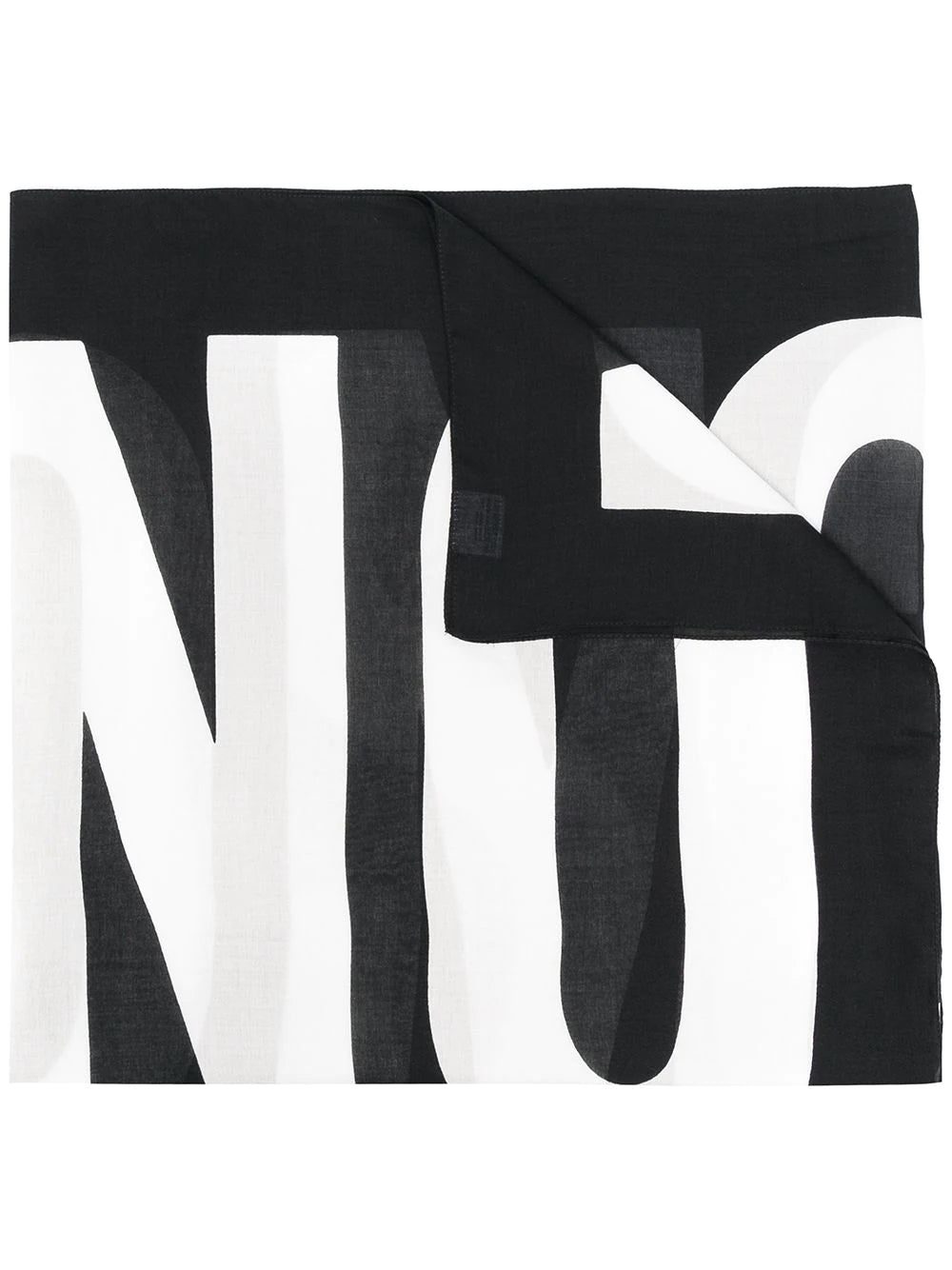 Moschino logo-print scarf