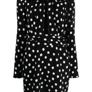 Saint Laurent polka-dot minidress